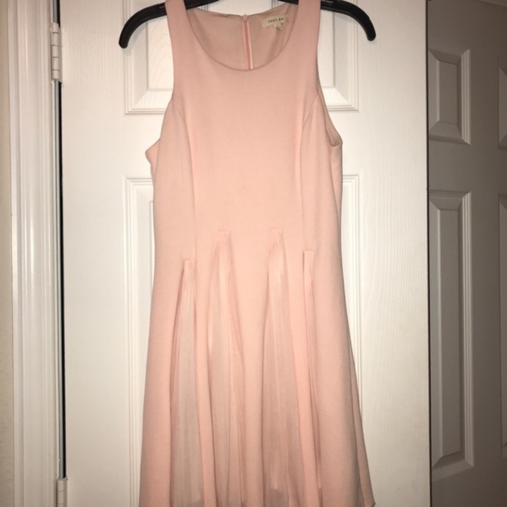 Peach Party Dress - Francesca's SMALL